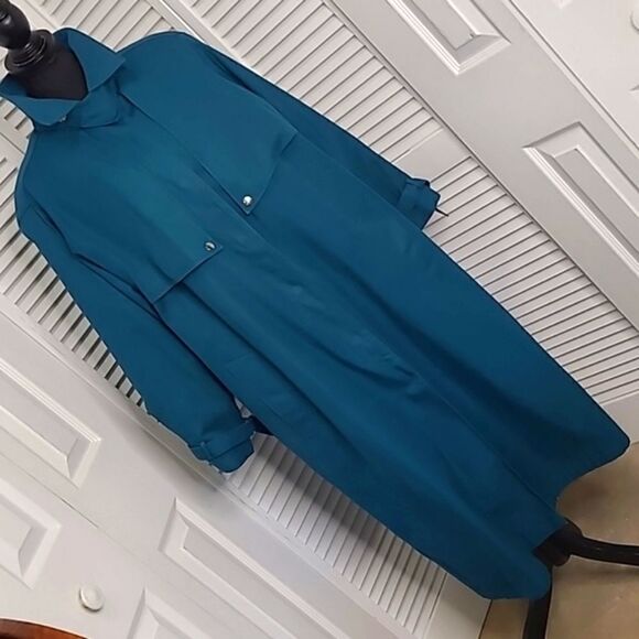 J.G, HOOK SZ 14 64% Cotton 40% Poly trench coat with removeable lining - Picture 1 of 15